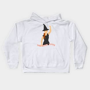 This Witch Votes-Brown Hair! Kids Hoodie